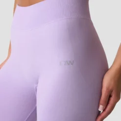 Smooth Seamless V-Shape Tights, Pastel Lilac