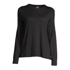 Soft Texture Long Sleeve, Black