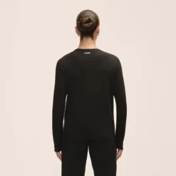 Soft Texture Long Sleeve, Black