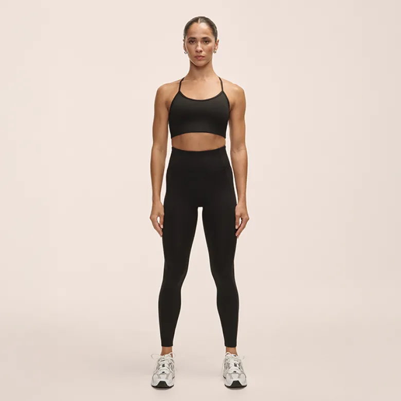 Soft Touch High Waist Tights, Black