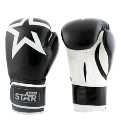Star Gear Boxing Glove, Black, 14 oz