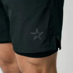 Star 2-in-1 Shorts Black