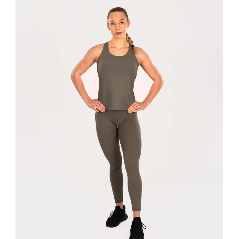 Star Strap Tank Top Green
