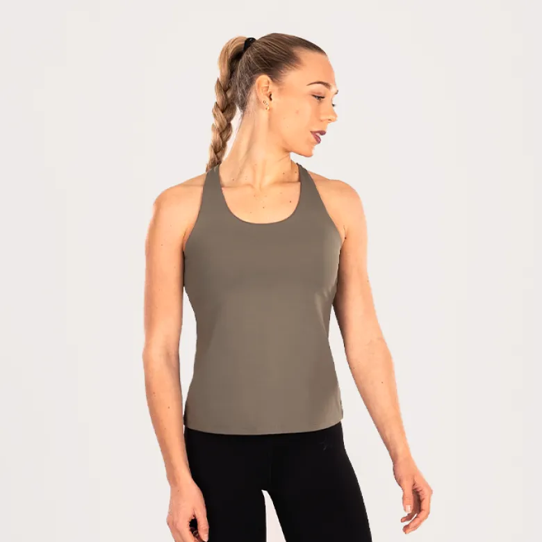 Star Strap Tank Top Green