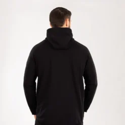 Star Zipped Hoodie Black