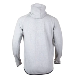 Star Zipped Hoodie Grey Melange