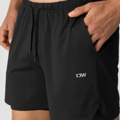 Stride 2-in-1 Shorts, Black