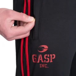 2 Stripe Standard Mesh Pant, Black/Red