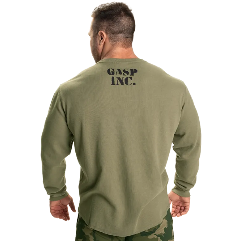 Thermal Gym Sweater, Washed Green