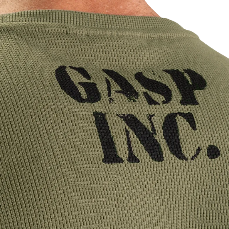Thermal Gym Sweater, Washed Green
