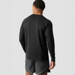 Training Mesh Long Sleeve Men, Black