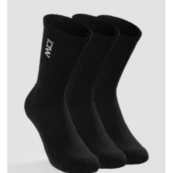 Training Socks 3-pack, Black