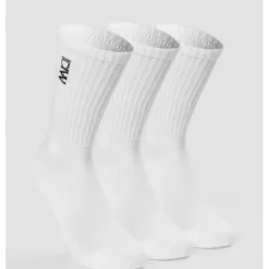 Training Socks 3-pack, White