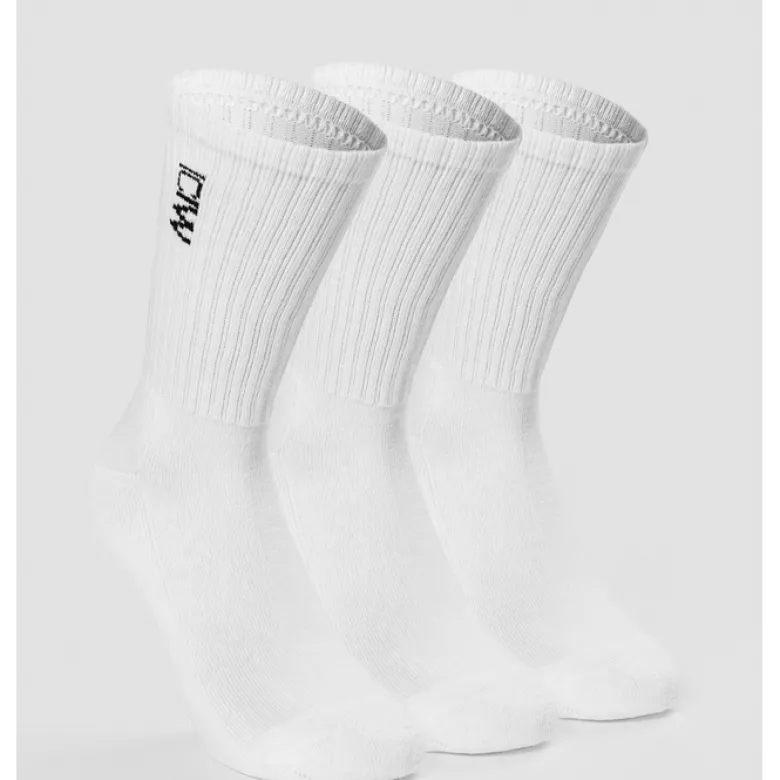 Training Socks 3-pack, White
