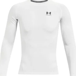 UA HG Armour Comp LS, White