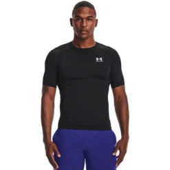 UA HG Armour Comp SS, Black