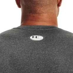 UA HG Armour Comp SS, Carbon Heather
