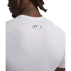 UA HG Armour Comp SS, White