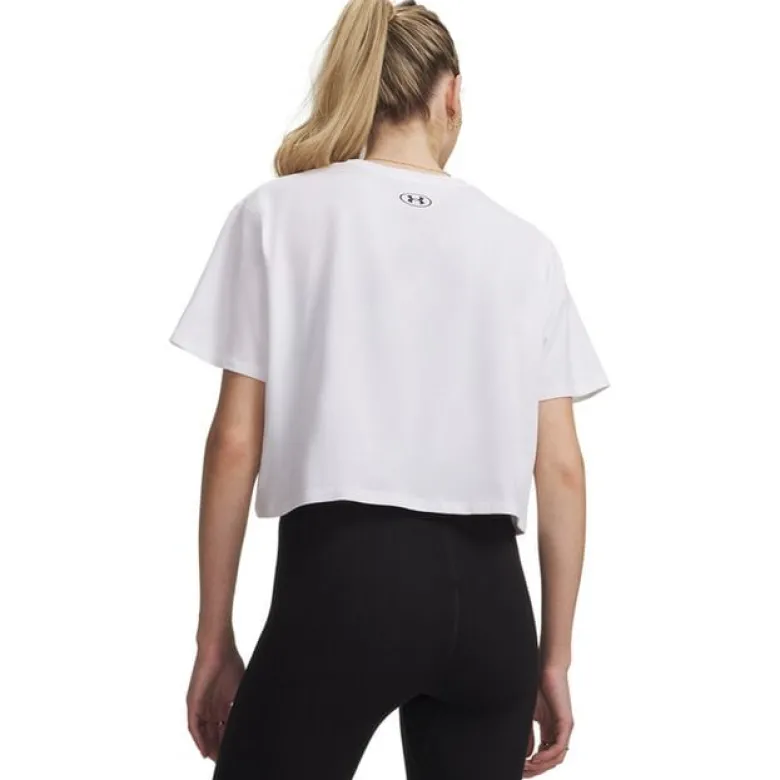 UA Rival Boxy Tee Solid White
