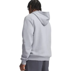 UA Rival Flc Camo Fill Hdy Black Medium Heather Grey