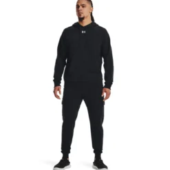 UA Rival Fleece Cargo Jogger Black