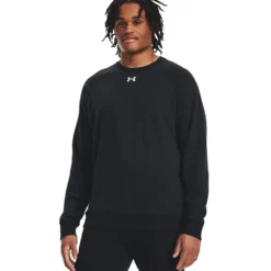 UA Rival Fleece Crew, Black