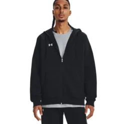 UA Rival Fleece FZ Hoodie Black