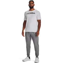 UA Rival Fleece Joggers, Castlerock Light Heather