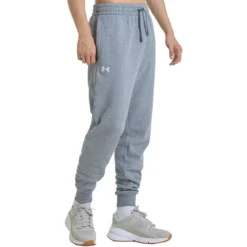 UA Rival Fleece Joggers, Castlerock Light Heather