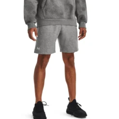 UA Rival Fleece Shorts Castlerock Light Heather