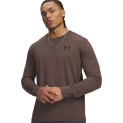UA Sportstyle Left Chest LS Coyote