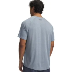 UA Tech Textured SS Blue Wind