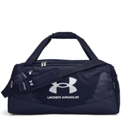 UA Undeniable 5.0 Duffle Medium, Midnight Navy/Metallic Silver