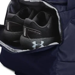UA Undeniable 5.0 Duffle Medium, Midnight Navy/Metallic Silver