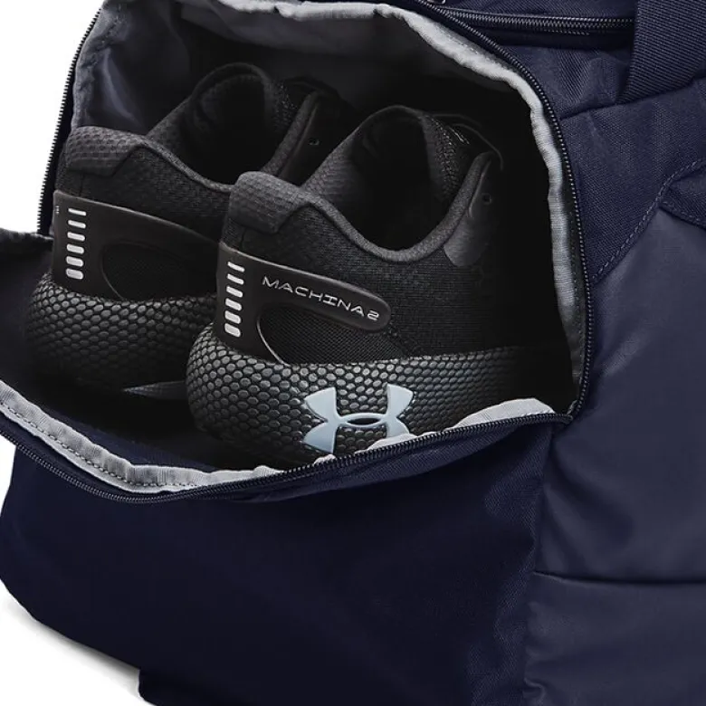 UA Undeniable 5.0 Duffle Medium, Midnight Navy/Metallic Silver