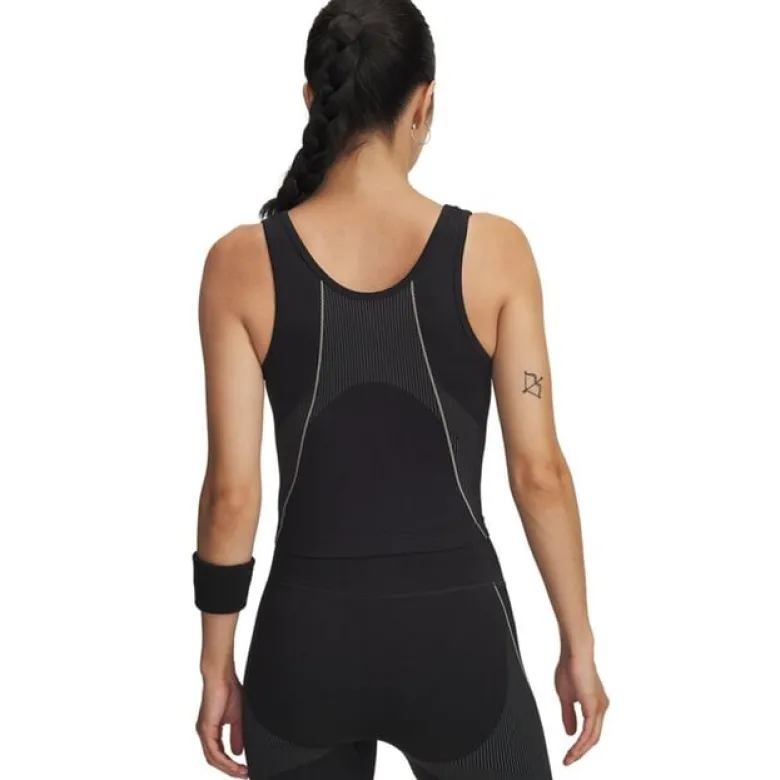 UA Vanish Seamless Tank Black