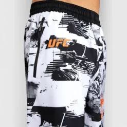 UFC Zenith by Venum Fight Week Training Shorts Black/White/Orange