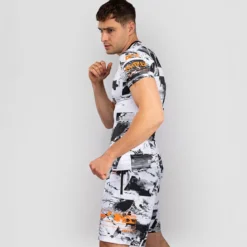 UFC Zenith Fight Week Rashguards Shortsleeve Black/White/Orange