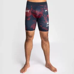 UFC Zenith Fight Week Vale Tudo Shorts Navy Blue/Burgundy/Silver