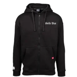 Utah Zipped Hoodie, black