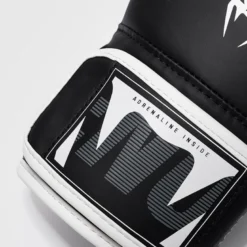 Venum Adrenaline Boxing Gloves Black/Silver Grey, 10oz