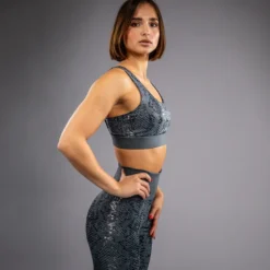 Venum Amazonia Womens Sports Bra Dark Grey