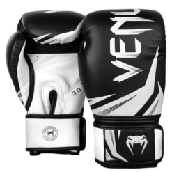 Venum Challenger 3.0 Boxing Gloves - Black/White, 12oz