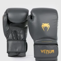Venum Contender 1.5 Boxing Gloves, Grey/Gold, 10oz