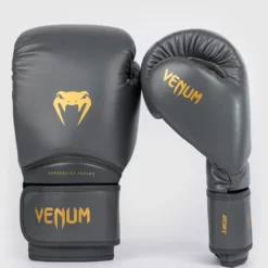 Venum Contender 1.5 Boxing Gloves, Grey/Gold, 10oz