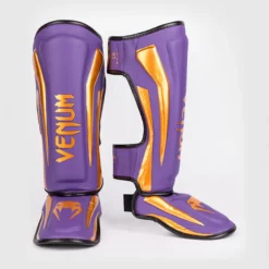 Venum Elite Shin Guards Dark Purple