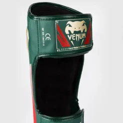 Venum Elite Shin Guards Green