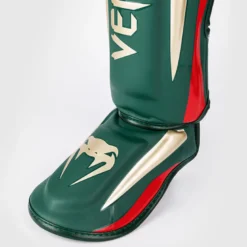 Venum Elite Shin Guards Green