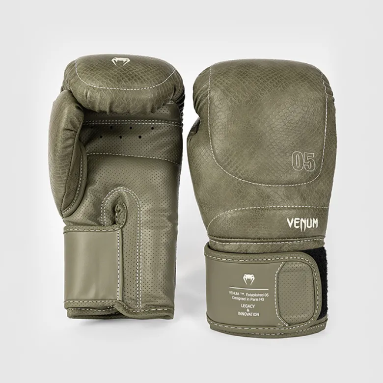 Venum Impact Evo Scales Boxing Gloves Army Green, 10 oz
