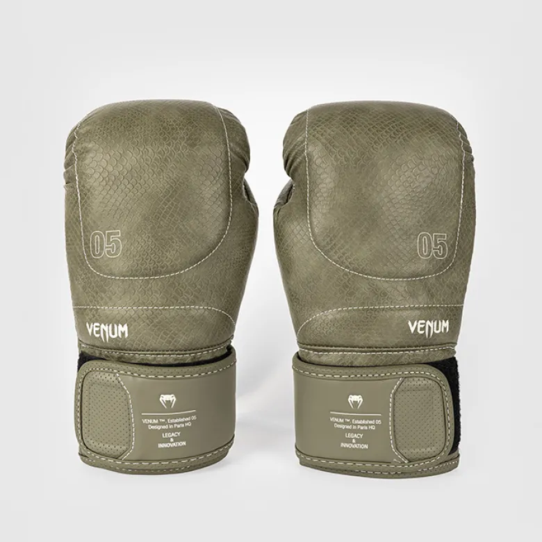Venum Impact Evo Scales Boxing Gloves Army Green, 10 oz